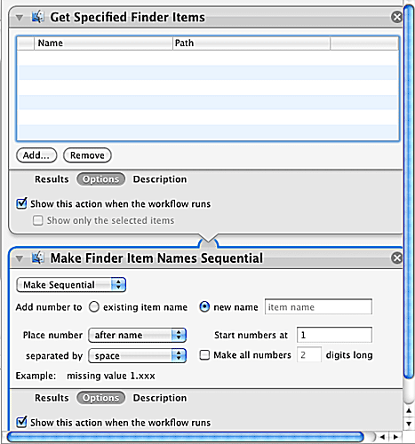 Automatorを使用してファイルとフォルダの名前を変更する