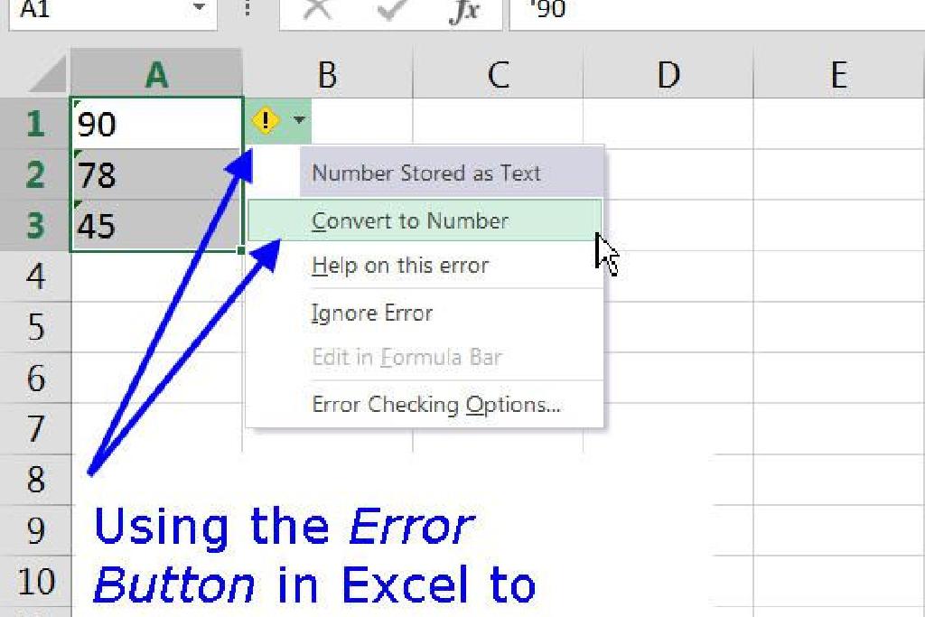 تعريف سلسلة النص واستخدامها في Excel