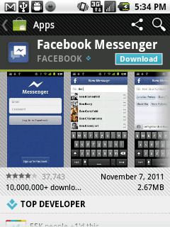 Android Download için Facebook Sohbet Android Download için Facebook Sohbet