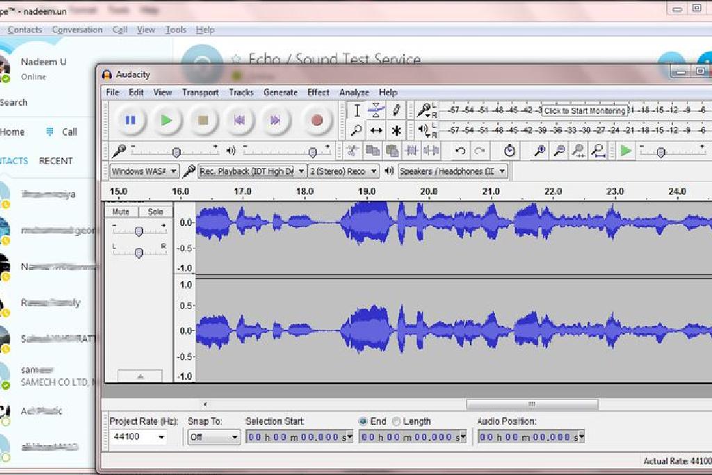 Audacityを使用してコンピュータに音声通話を録音する方法