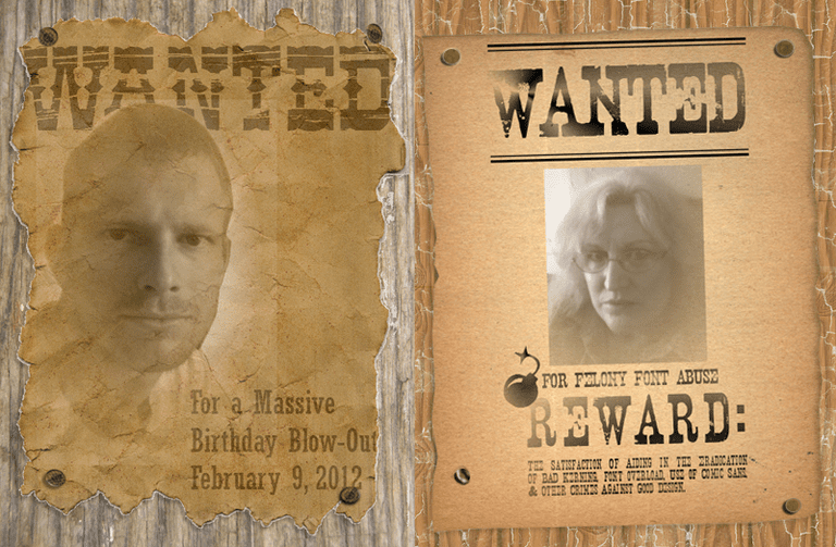 Fontlari Ve Ogreticiler Ile Wanted Poster Yapin