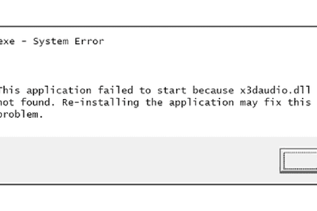 X3daudio Dllが見つからないか見つからないエラーを修正する方法