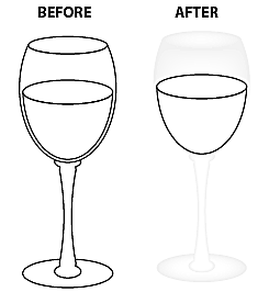 Adobe Illustratorでワイングラスを描く