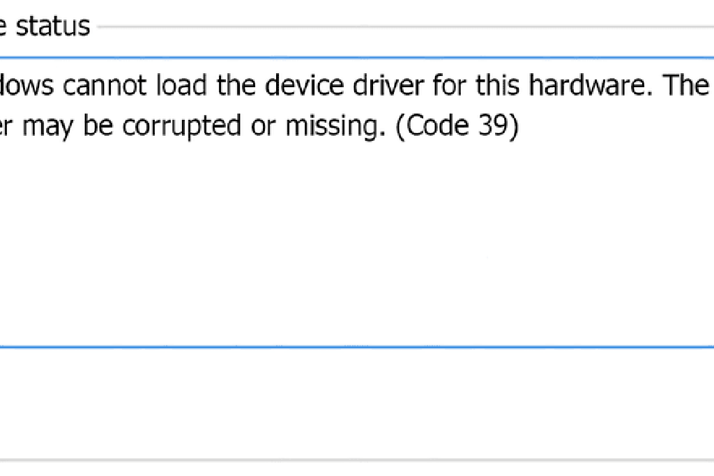 Windowsでコード39のエラーを修正する方法