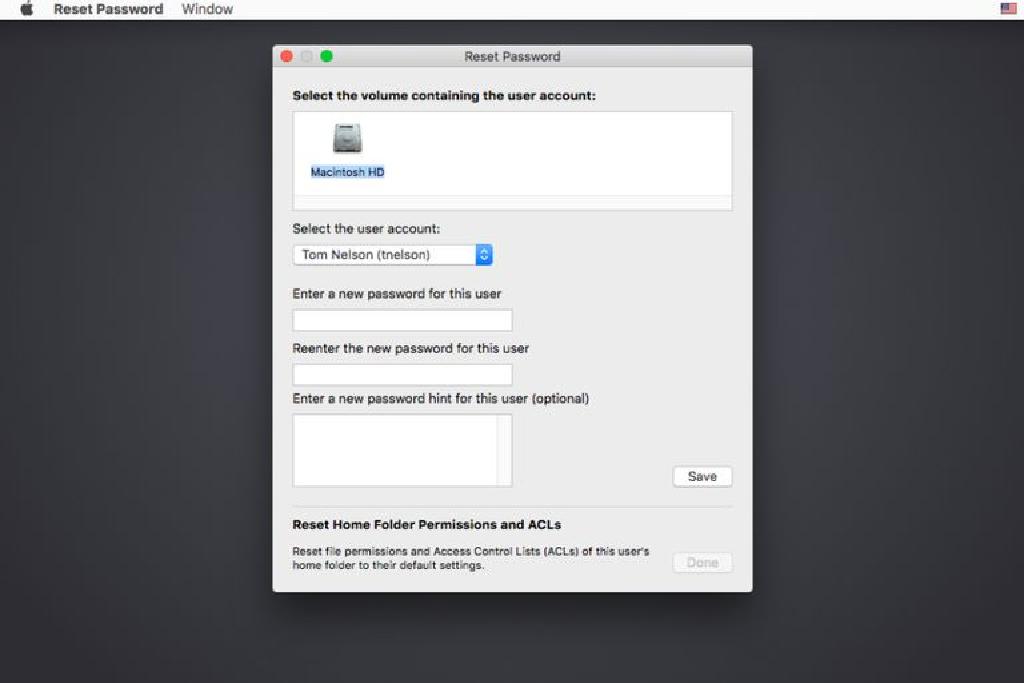 Macのトラブルシューティング ユーザーアカウントの権限をリセットする