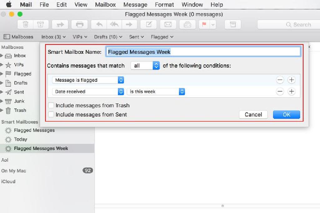 スマートメールボックスを使ってapple Mailでより速くメッセージを検索