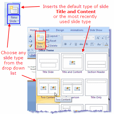 Powerpoint 2007 म स ल इड ल आउट प रक र