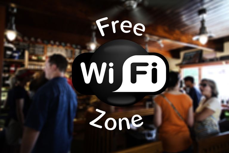 Dấu hiệu vùng Wi Fi miễn phí.