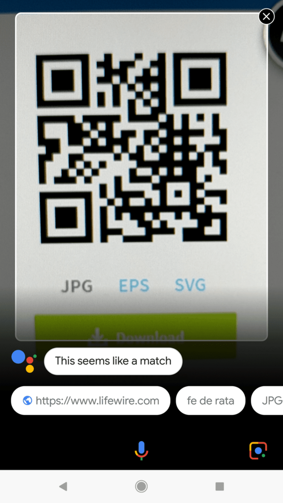 Nambari ya QR scan kwenye android