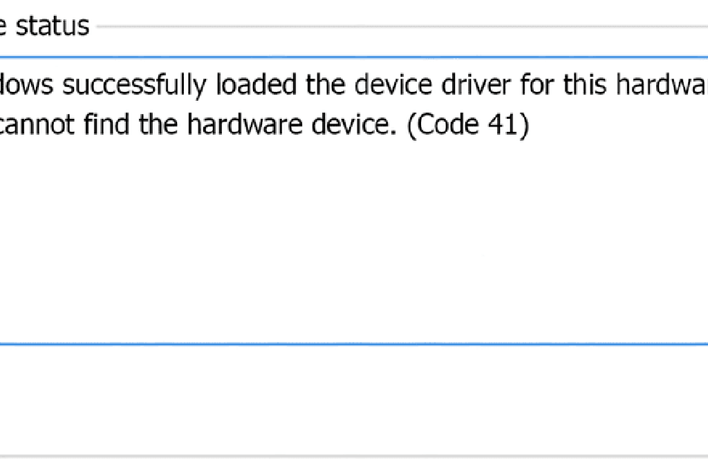 Aデバイスマネージャのコード41エラーのトラブルシューティングガイド