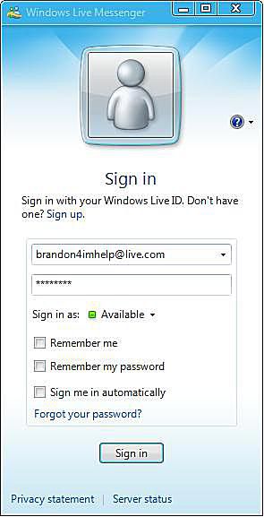Kuinka rekisteröidä Windows Live Messengerille