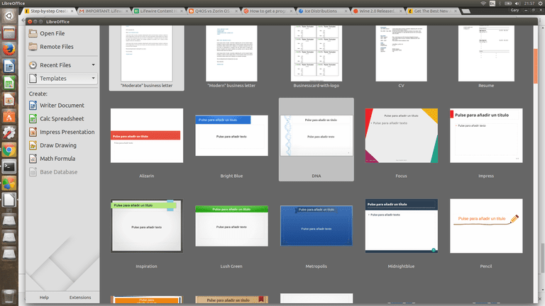 LinuxでMicrosoft Officeを使用する
