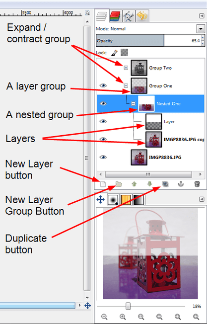Gimp 2 8中的層組簡介